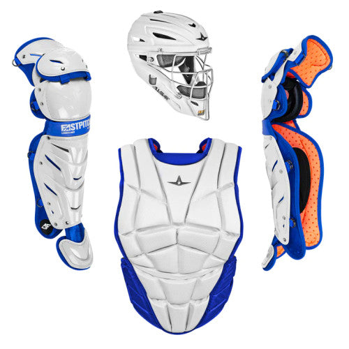 All-Star AFx Fastpitch Softball Catcher’s Kit (White/Royal)